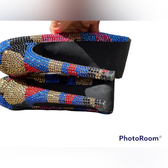 Steve Madden Dyvinal Platform Jeweled Pumps - Picture 5 of 11